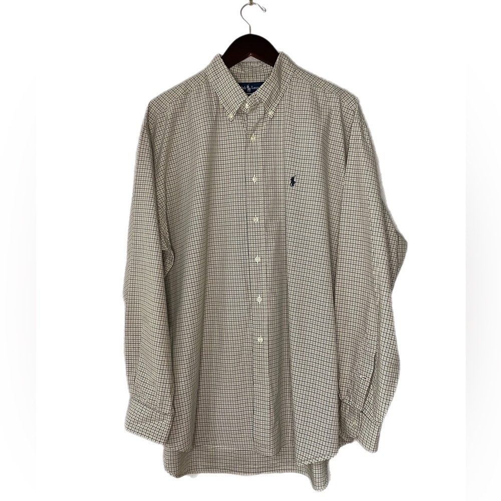 Ralph Lauren Men’s Blake Plaid Button Down Size XL
